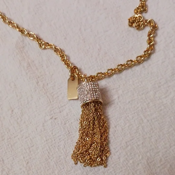 Coach Elegant Gold Tassel Necklace and Bracelet Set - Picture 6 of 8